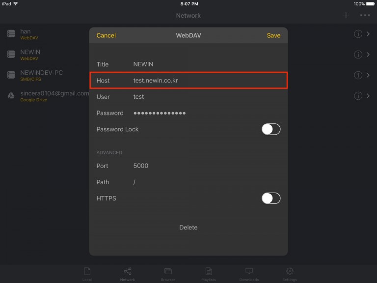 WebDAV 配置